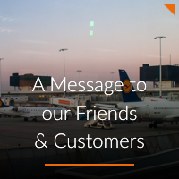 A Message to our Friends and Customers A-ICE airport operations